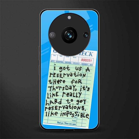 the reservation back phone cover | glass case for realme 11 pro 5g