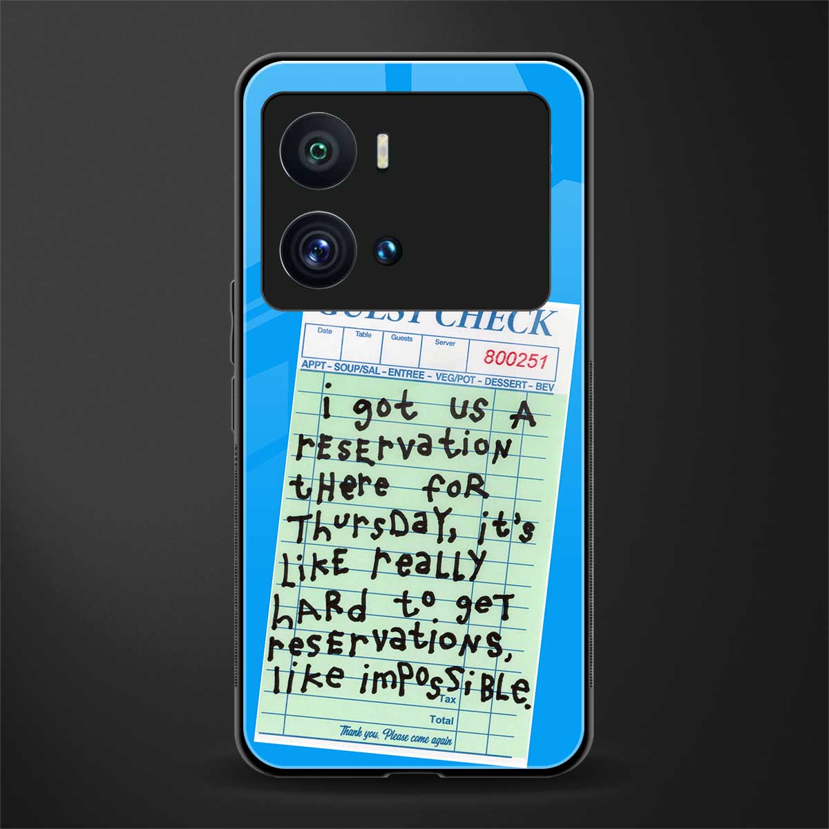 the reservation back phone cover | glass case for iQOO 9 Pro