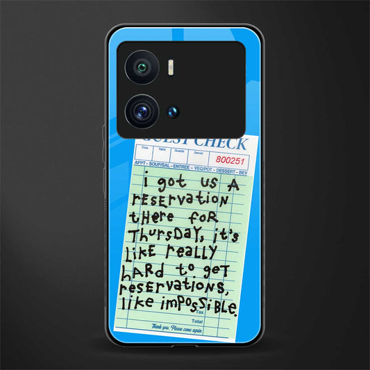 the reservation back phone cover | glass case for iQOO 9 Pro