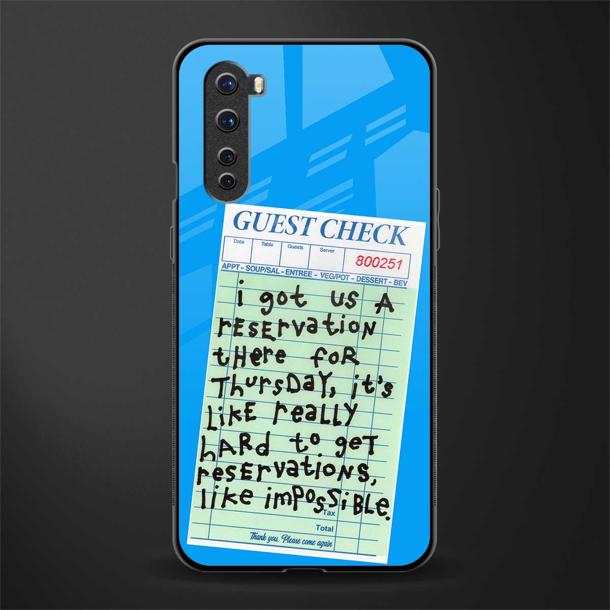 the reservation glass case for oneplus nord ac2001 image