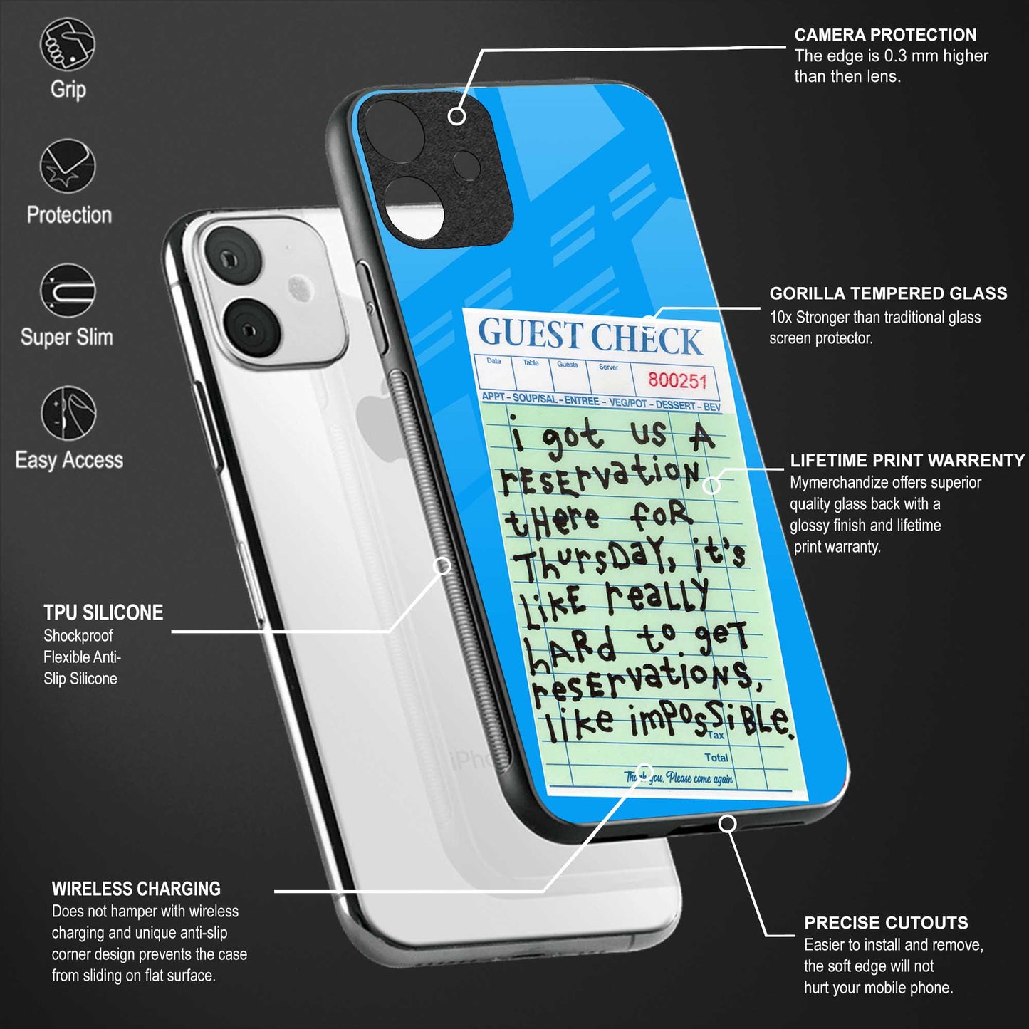 the reservation back phone cover | glass case for oneplus 9