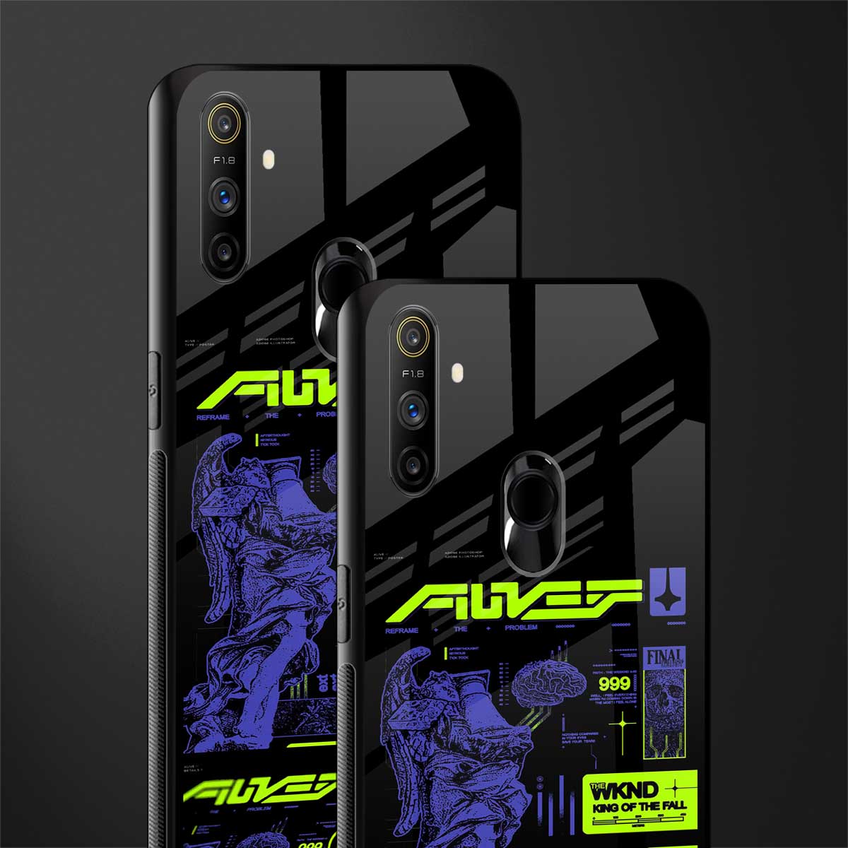 the weeknd glass case for realme narzo 20a image-2