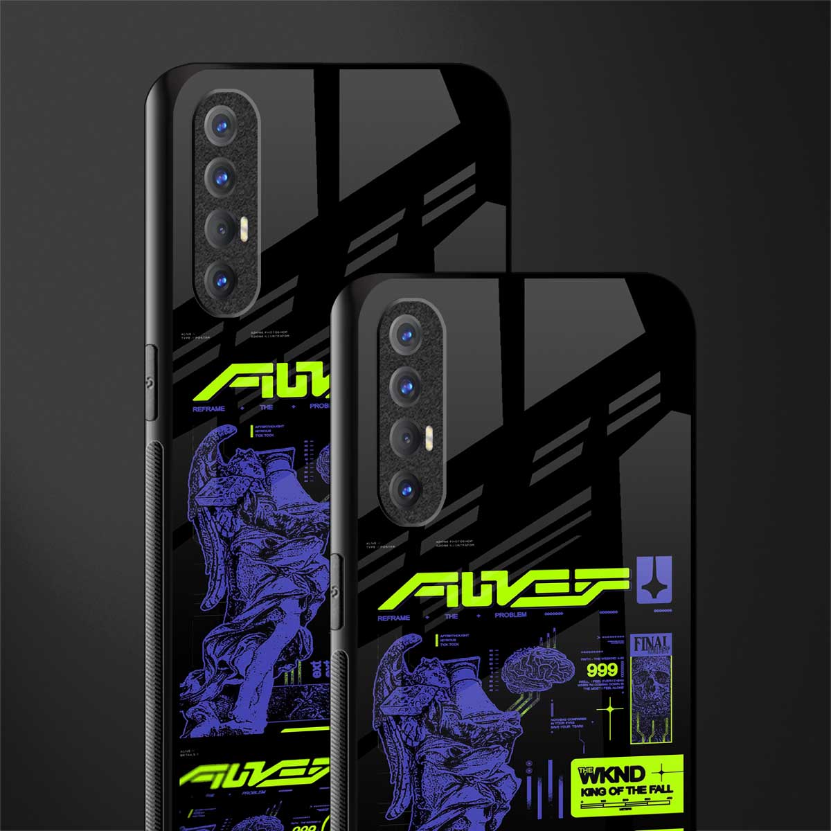 the weeknd glass case for oppo reno 3 pro image-2