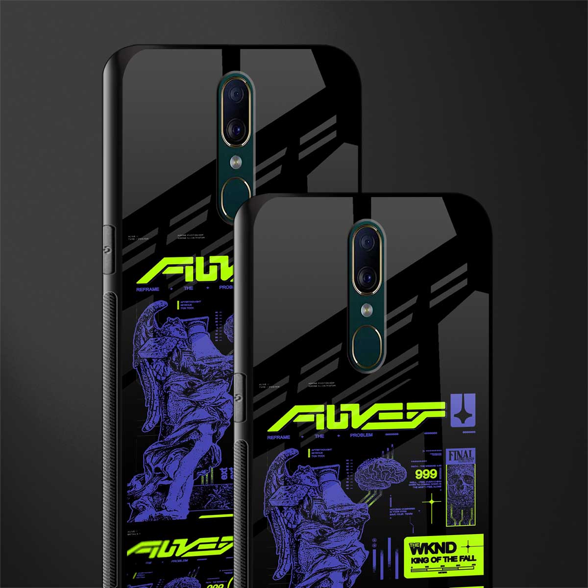 the weeknd glass case for oppo f11 image-2