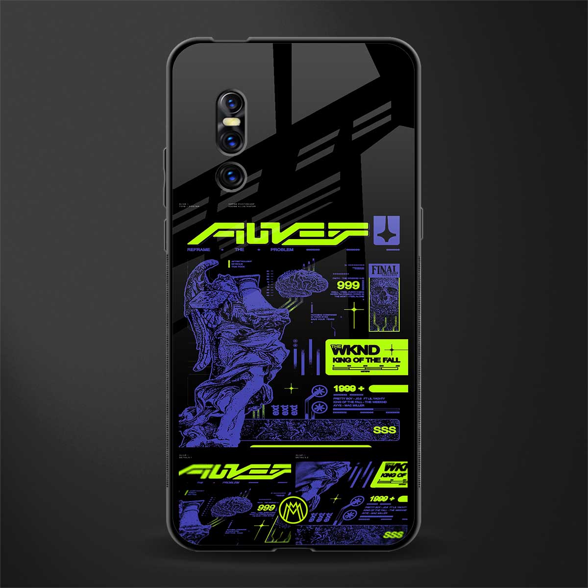 the weeknd glass case for vivo v15 pro image