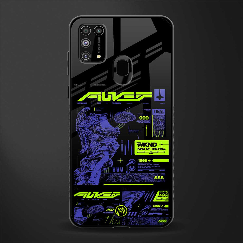 the weeknd glass case for samsung galaxy m31 image