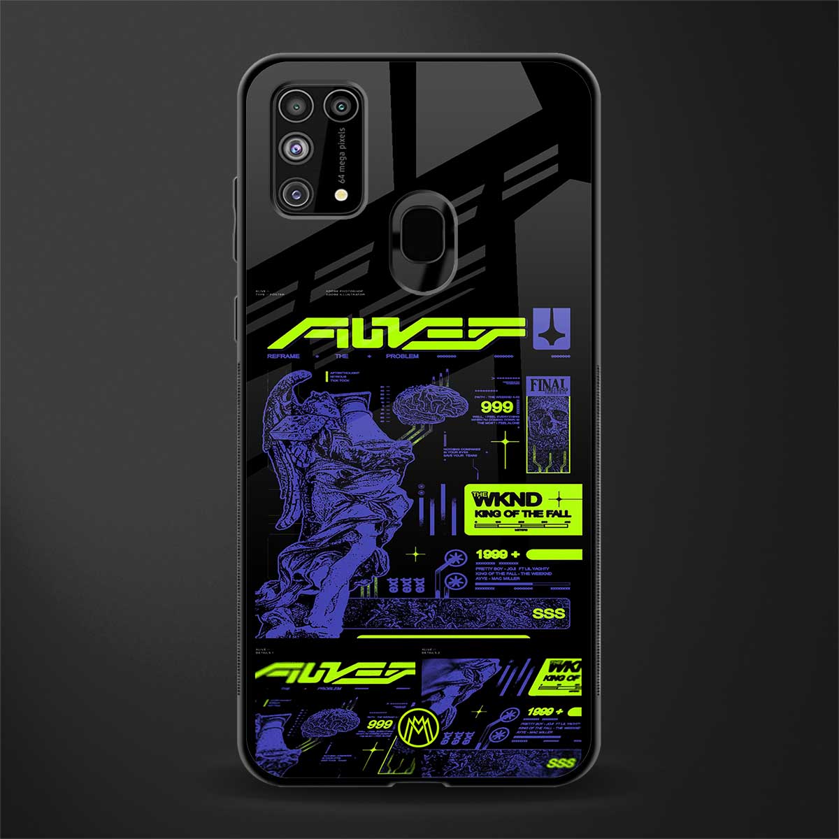 the weeknd glass case for samsung galaxy m31 image