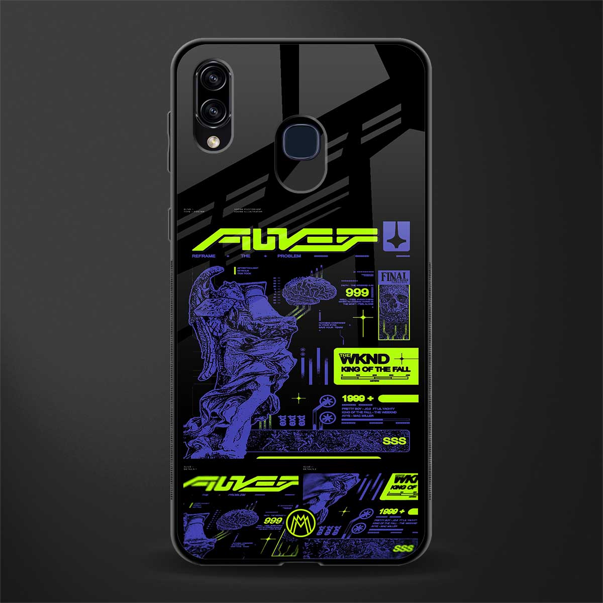 the weeknd glass case for samsung galaxy a30 image