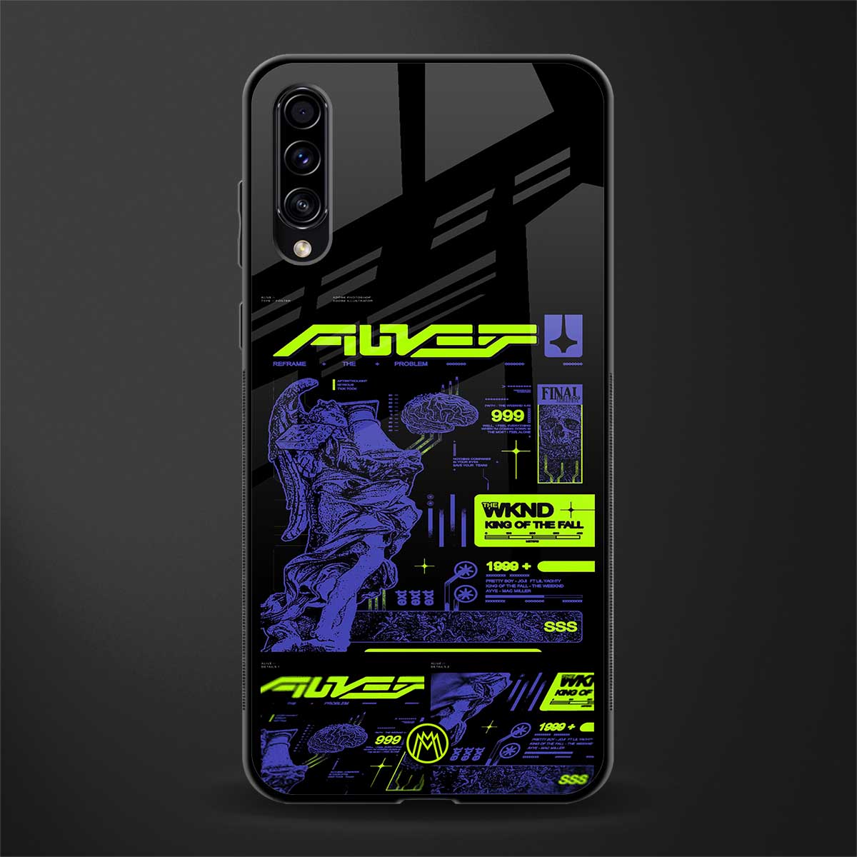 the weeknd glass case for samsung galaxy a70 image