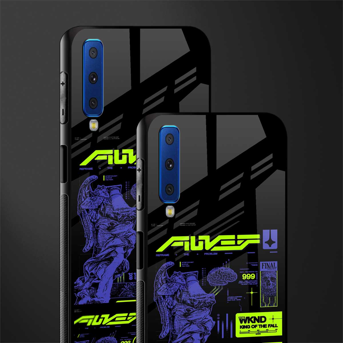 the weeknd glass case for samsung galaxy a7 2018 image-2