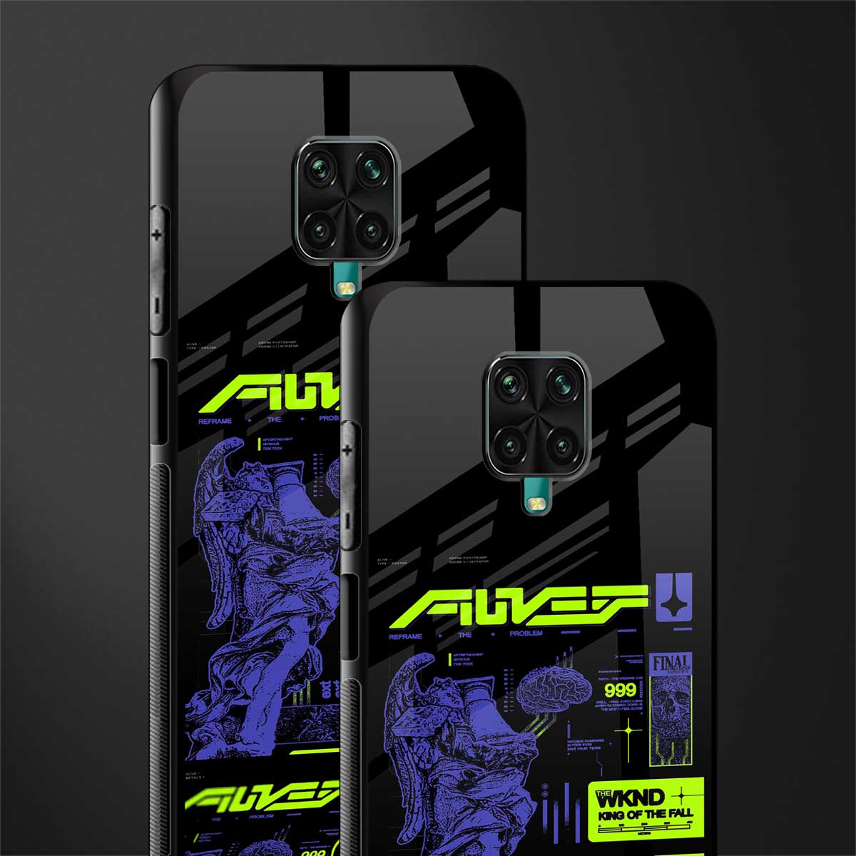 the weeknd glass case for redmi note 9 pro max image-2