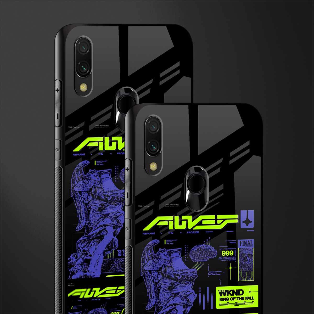 the weeknd glass case for redmi note 7 pro image-2