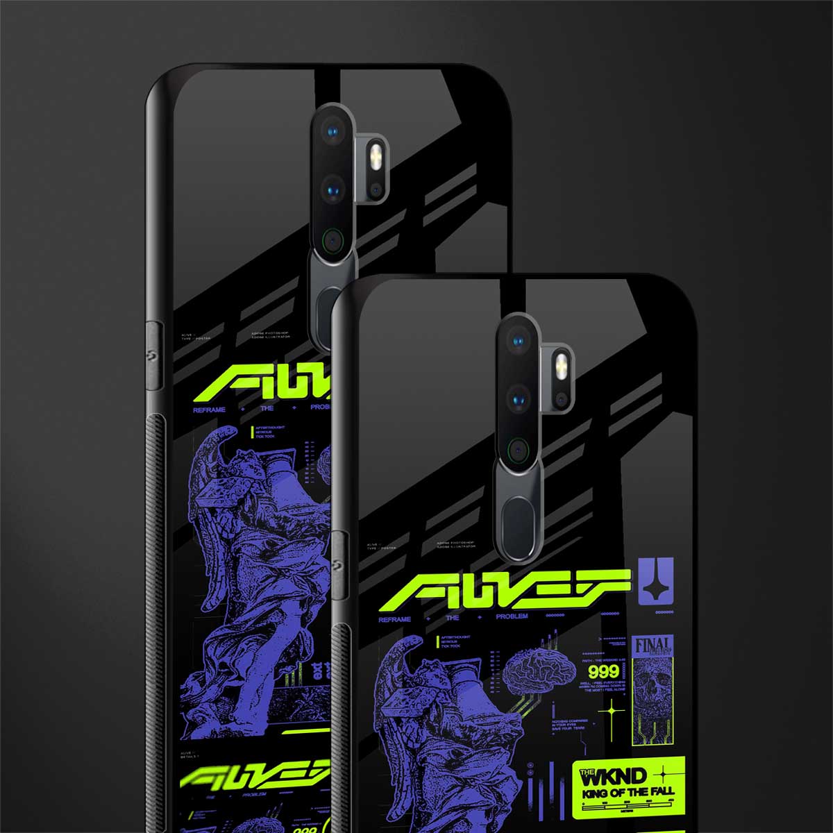 the weeknd glass case for oppo a9 2020 image-2