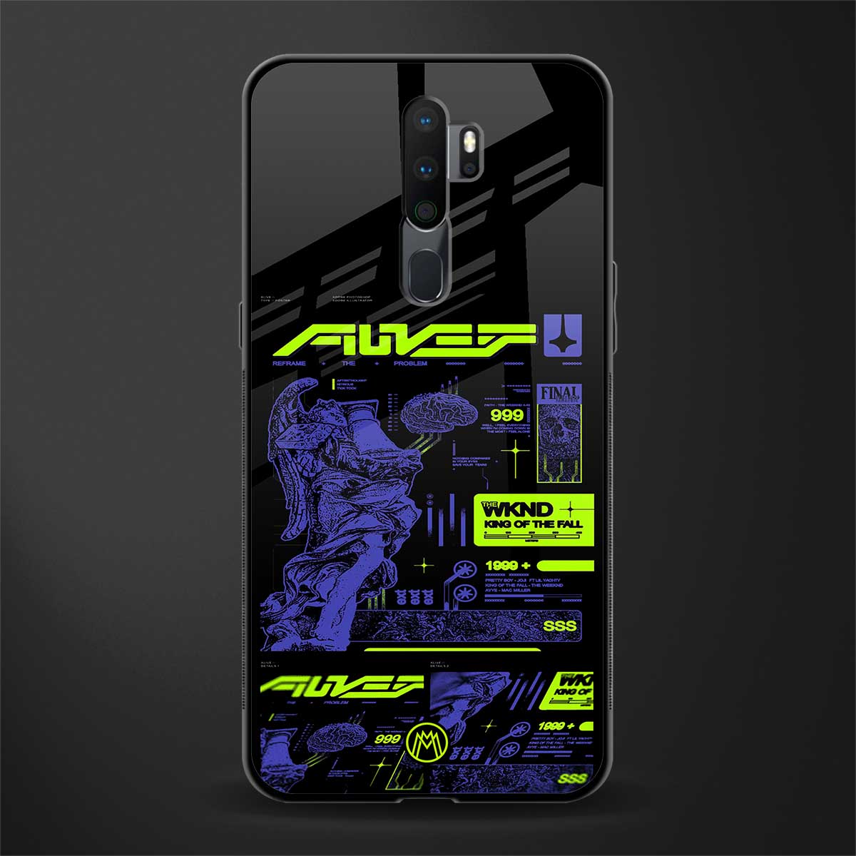 the weeknd glass case for oppo a5 2020 image