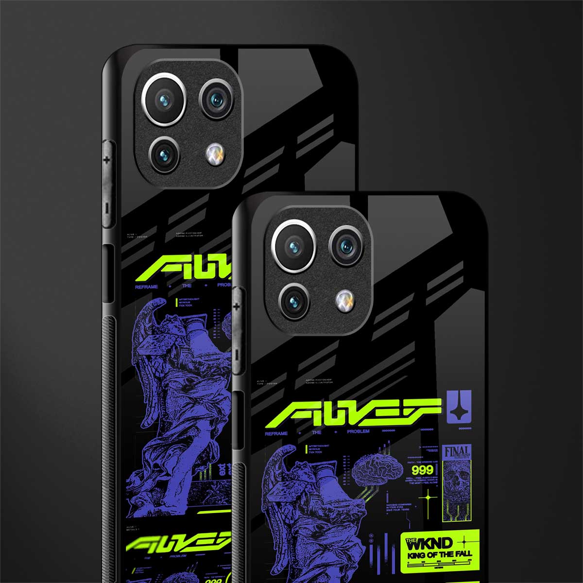 the weeknd glass case for mi 11 lite image-2