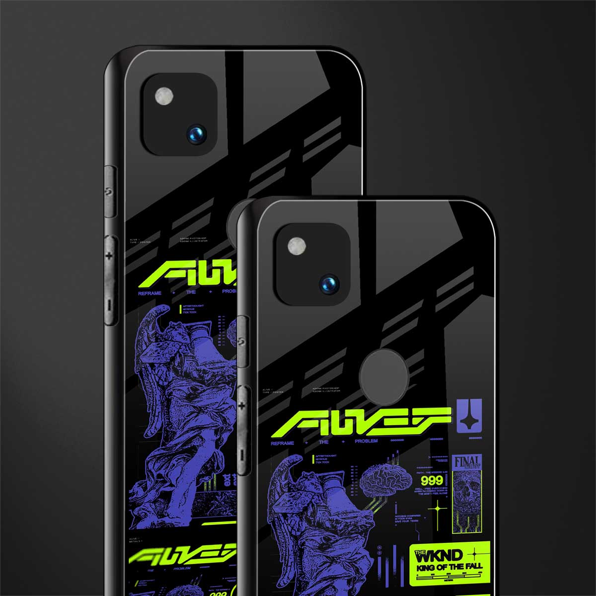 the weeknd back phone cover | glass case for google pixel 4a 4g