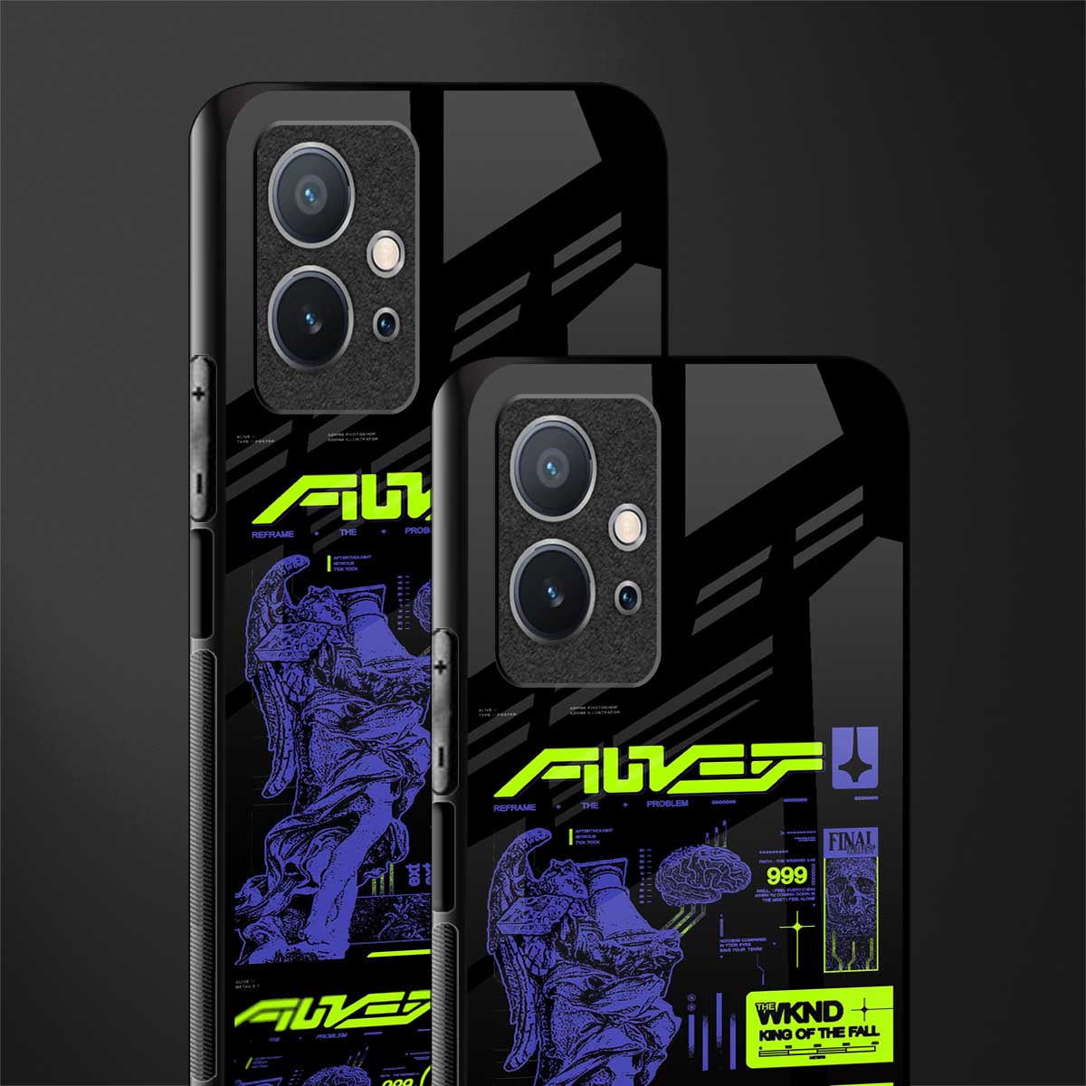 the weeknd glass case for vivo t1 5g image-2
