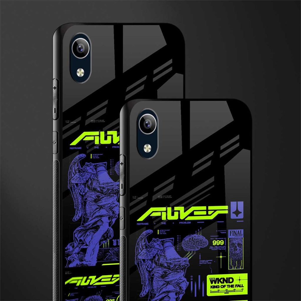 the weeknd glass case for vivo y1s without fingerprint image-2