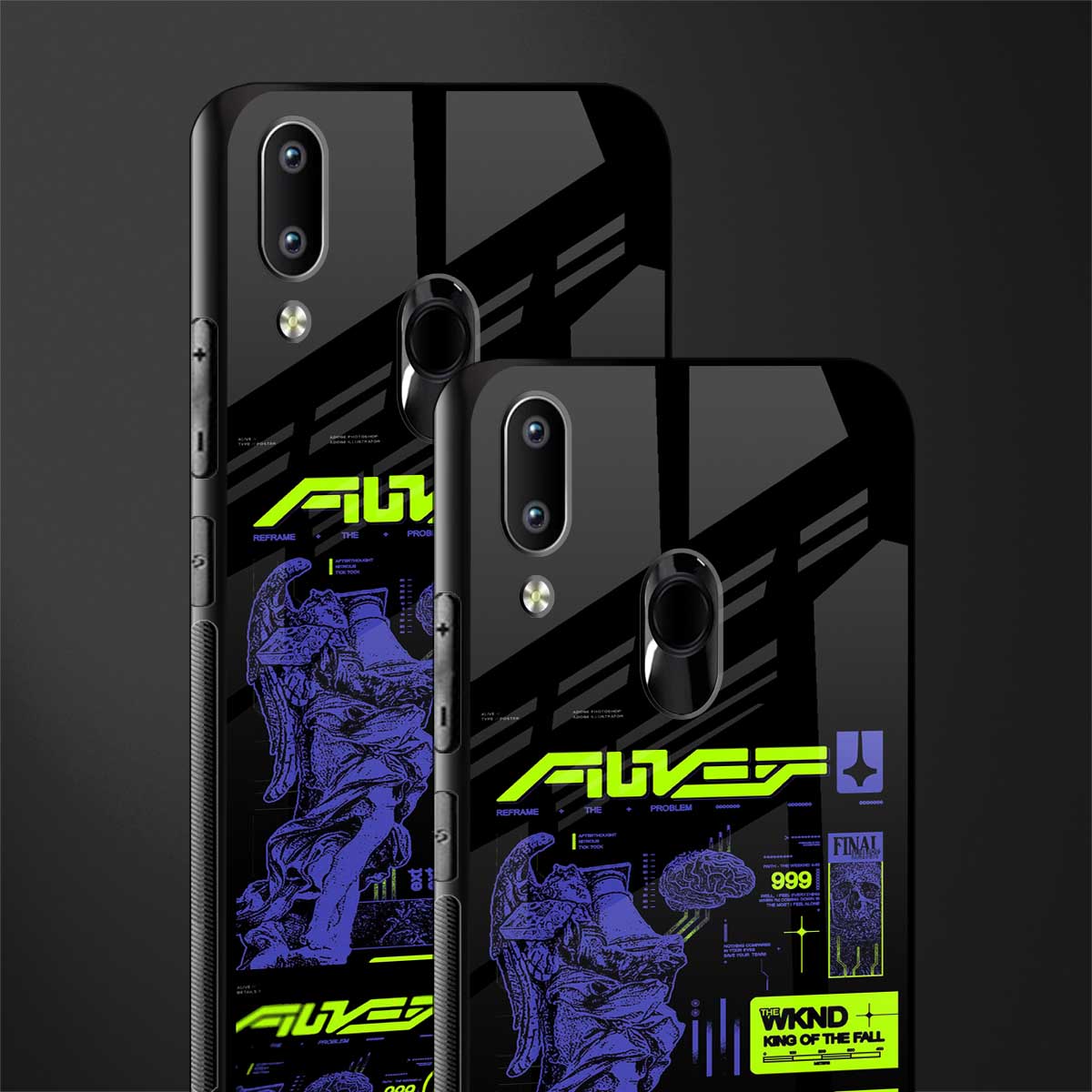 the weeknd glass case for vivo y91 image-2
