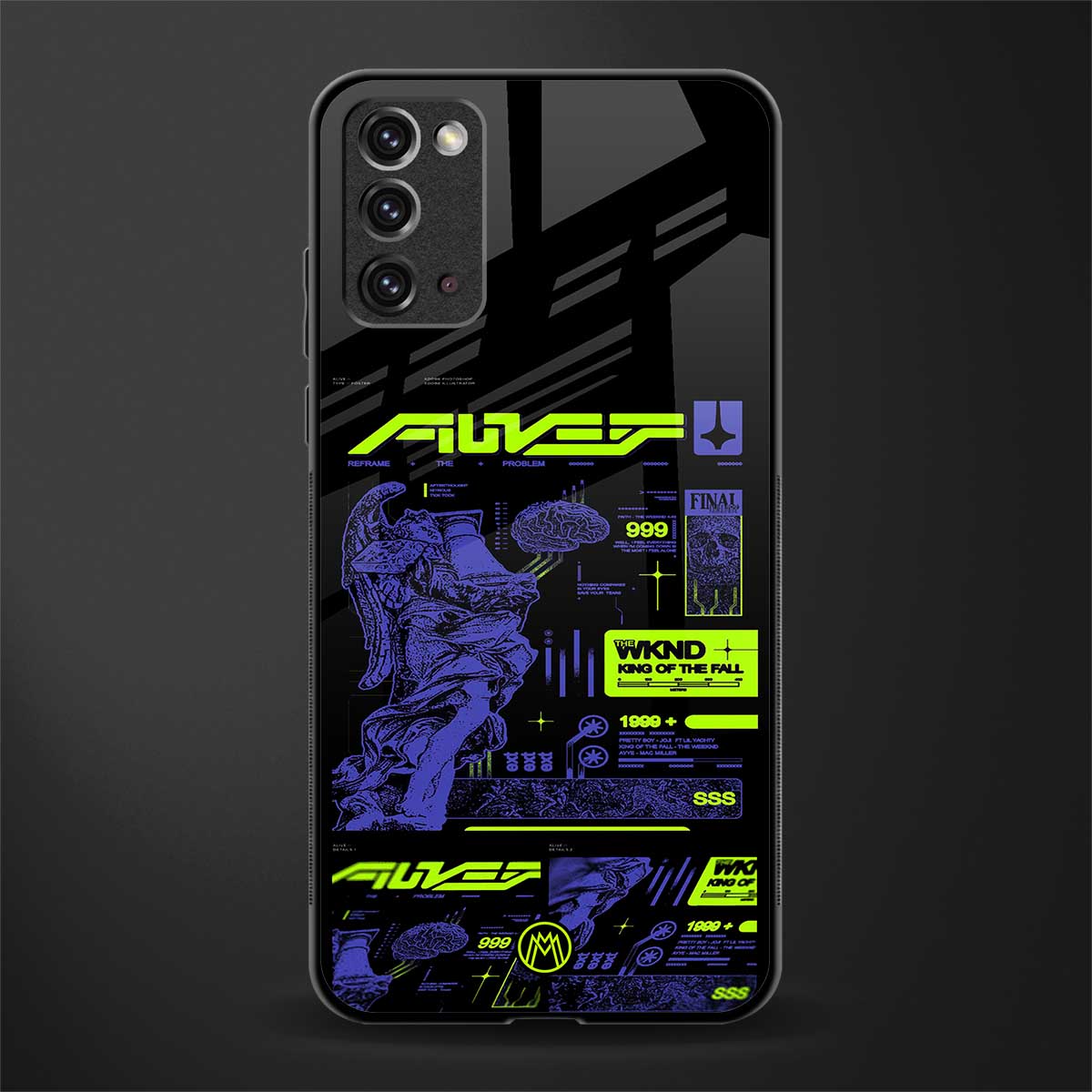 the weeknd glass case for samsung galaxy note 20 image