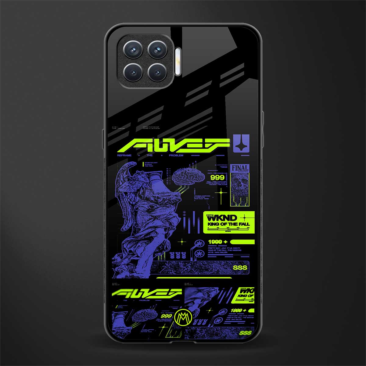 the weeknd glass case for oppo f17 pro image