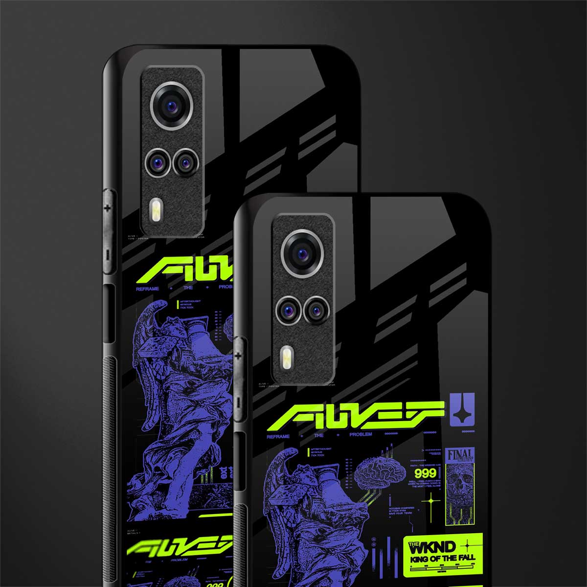 the weeknd glass case for vivo y31 image-2