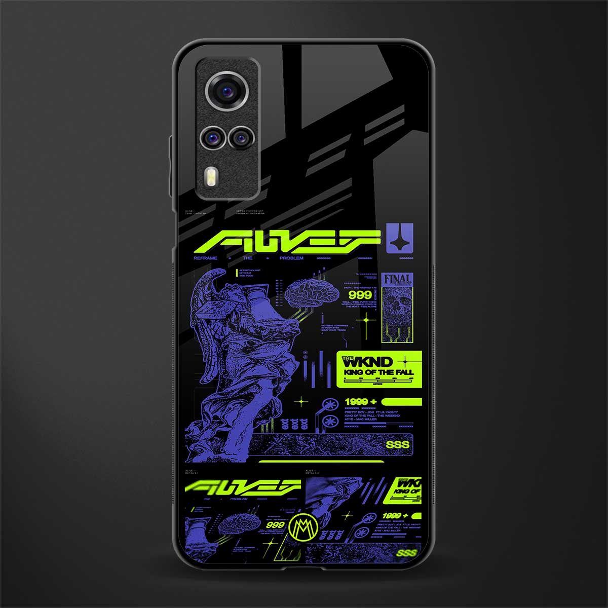 the weeknd glass case for vivo y31 image