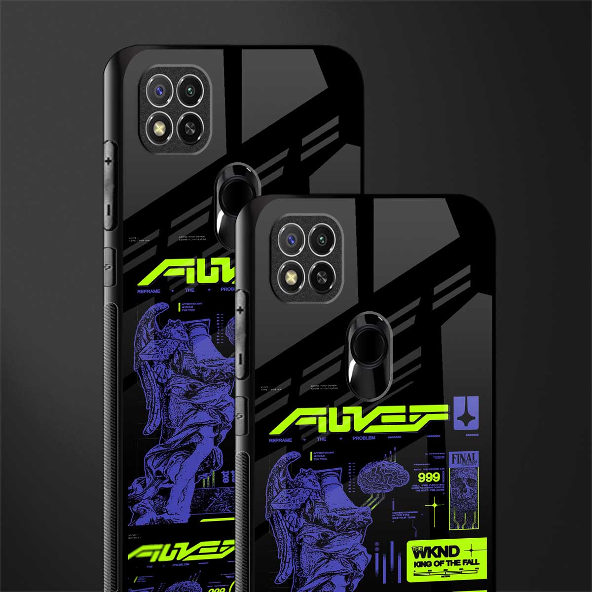 the weeknd glass case for redmi 9c image-2