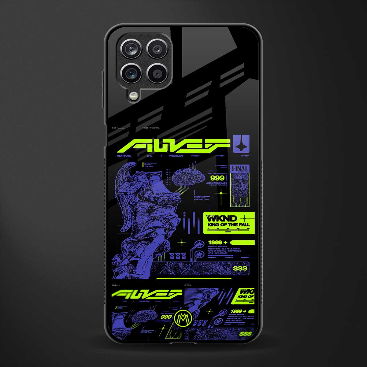 the weeknd glass case for samsung galaxy m12 image