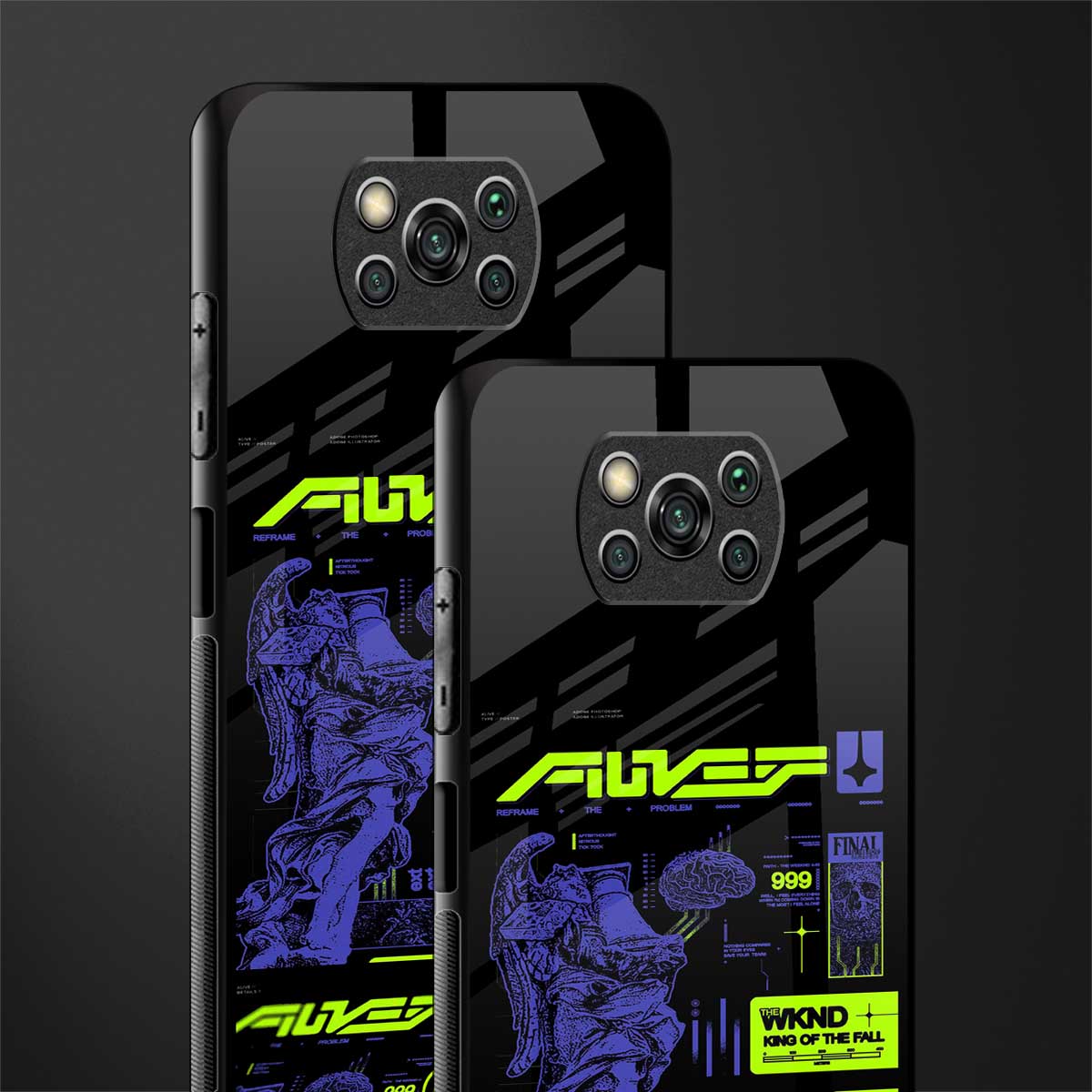 the weeknd glass case for poco x3 pro image-2