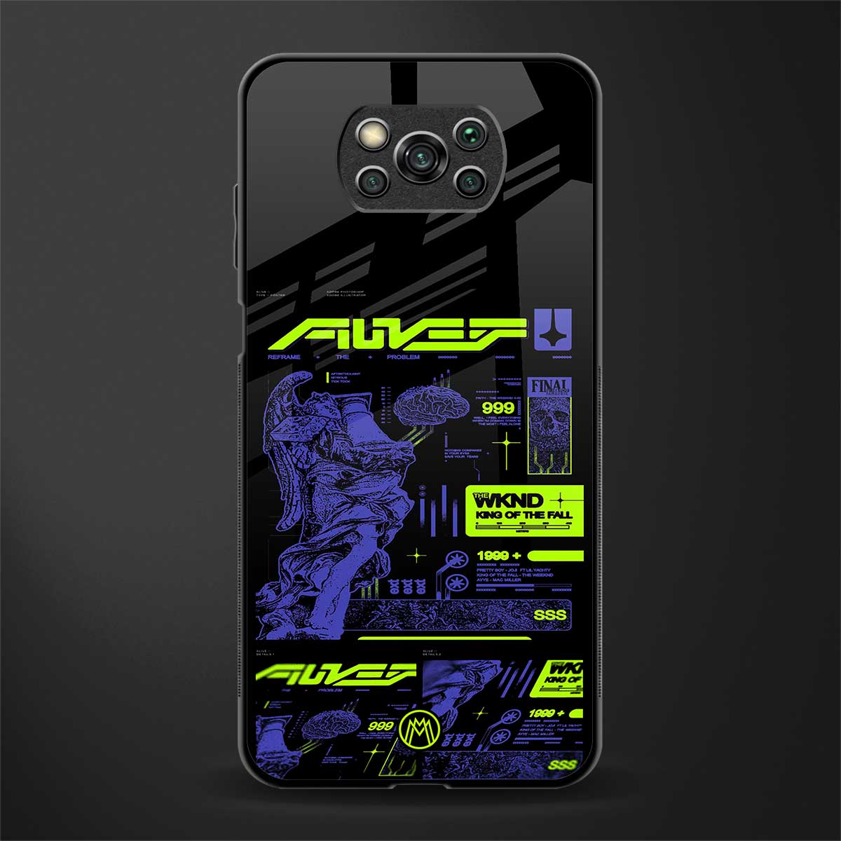 the weeknd glass case for poco x3 pro image