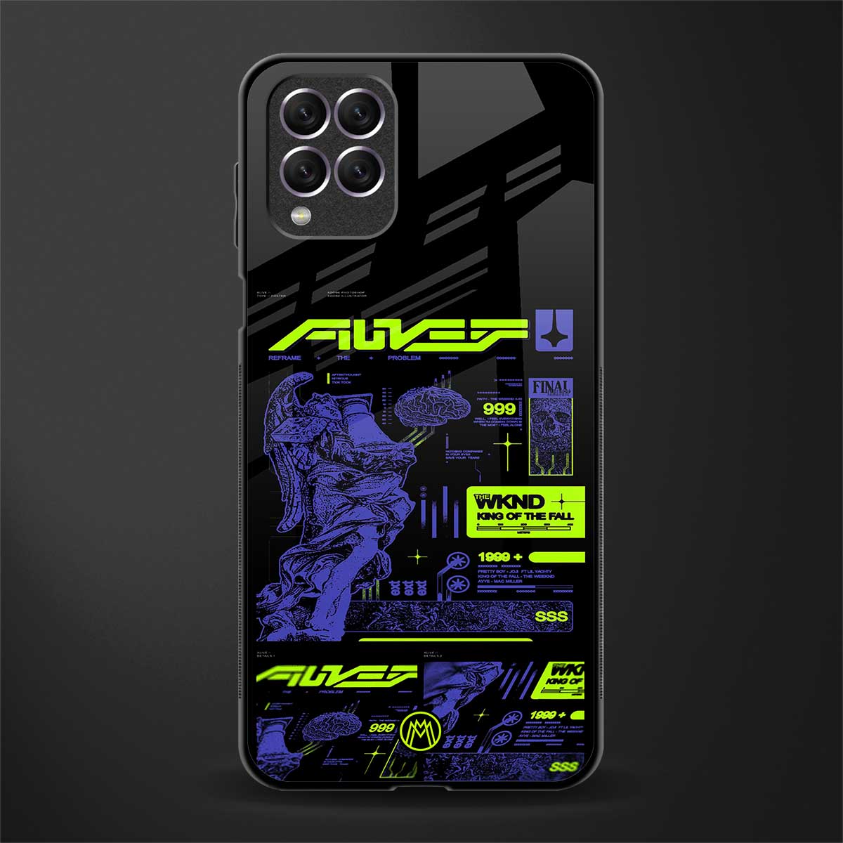 the weeknd glass case for samsung galaxy f62 image