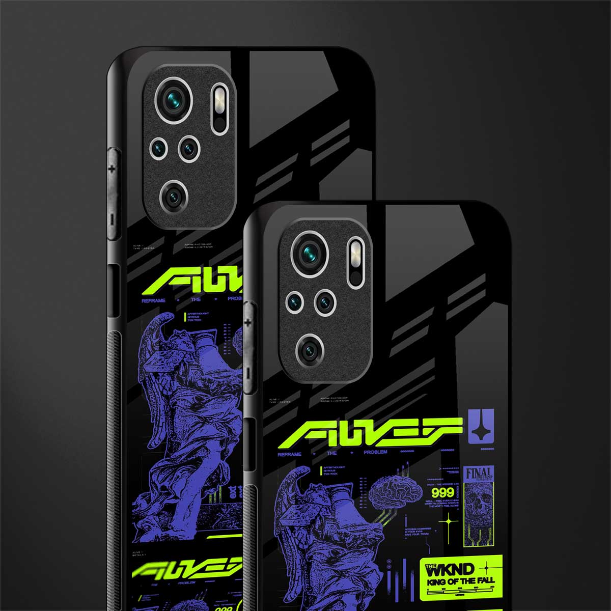 the weeknd glass case for redmi note 10 image-2