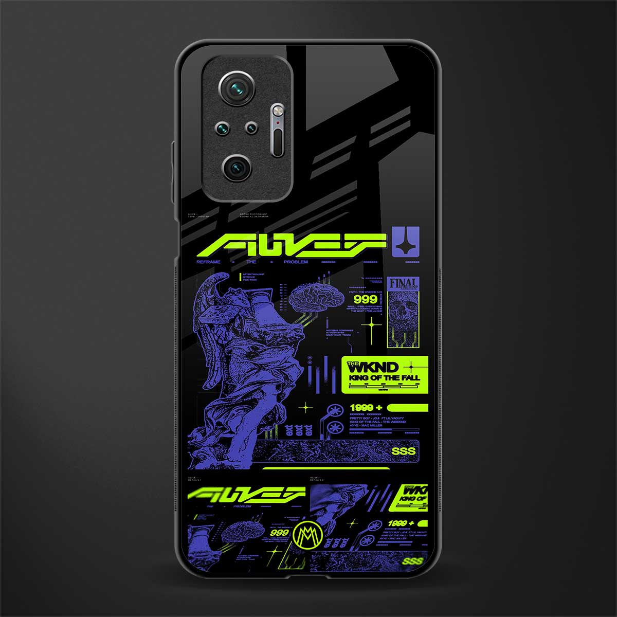 the weeknd glass case for redmi note 10 pro image