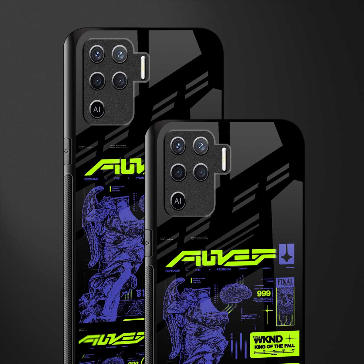 the weeknd glass case for oppo f19 pro image-2