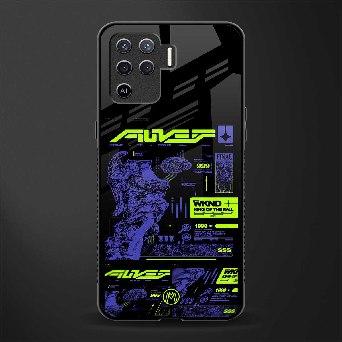 the weeknd glass case for oppo f19 pro image