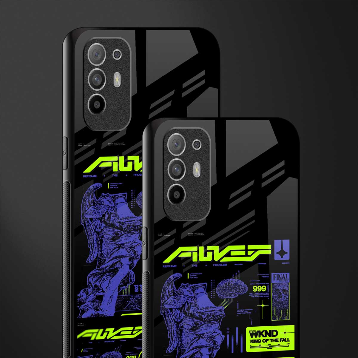 the weeknd glass case for oppo f19 pro plus image-2