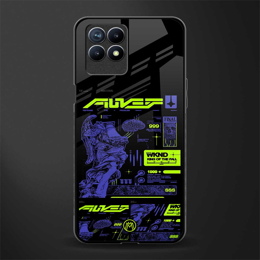 the weeknd glass case for realme 8i image