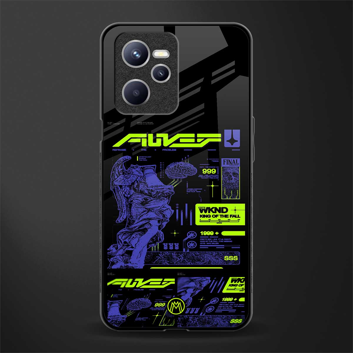 the weeknd glass case for realme c35 image