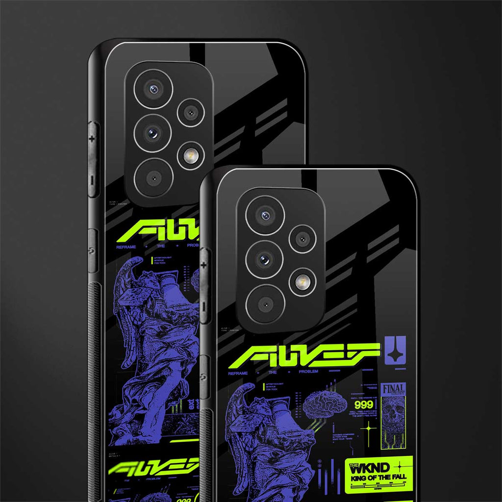 the weeknd back phone cover | glass case for samsung galaxy a73 5g