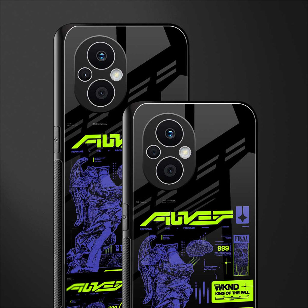 the weeknd back phone cover | glass case for oppo f21 pro 5g