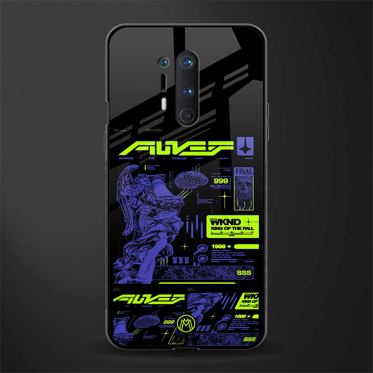 the weeknd glass case for oneplus 8 pro image
