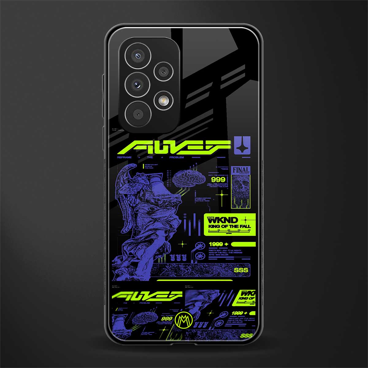 the weeknd back phone cover | glass case for samsung galaxy a33 5g