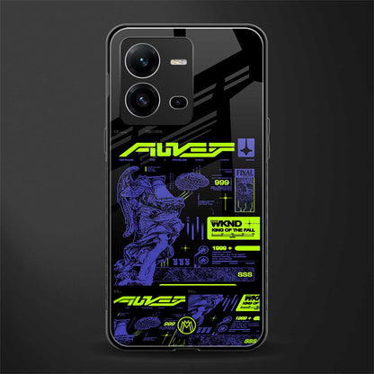 the weeknd back phone cover | glass case for vivo v25-5g