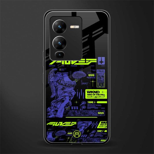 the weeknd back phone cover | glass case for vivo v25 pro 5g