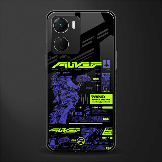the weeknd back phone cover | glass case for vivo y16