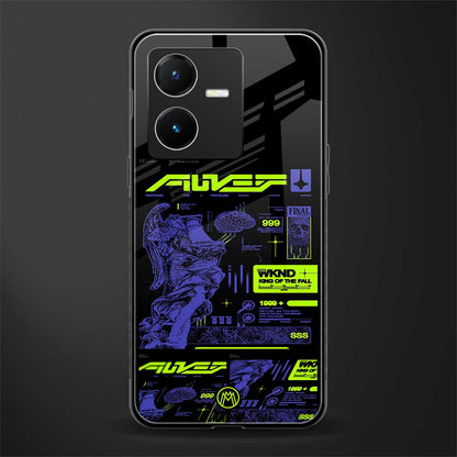 the weeknd back phone cover | glass case for vivo y22