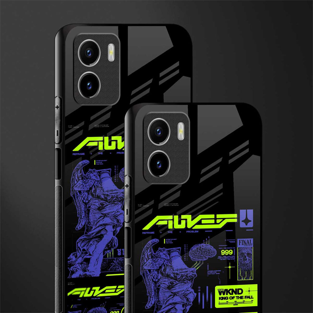 the weeknd back phone cover | glass case for vivo y72