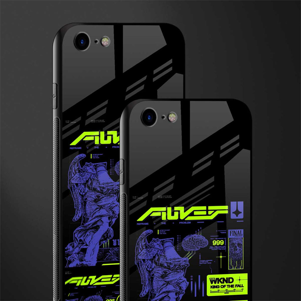 the weeknd glass case for iphone se 2020 image-2