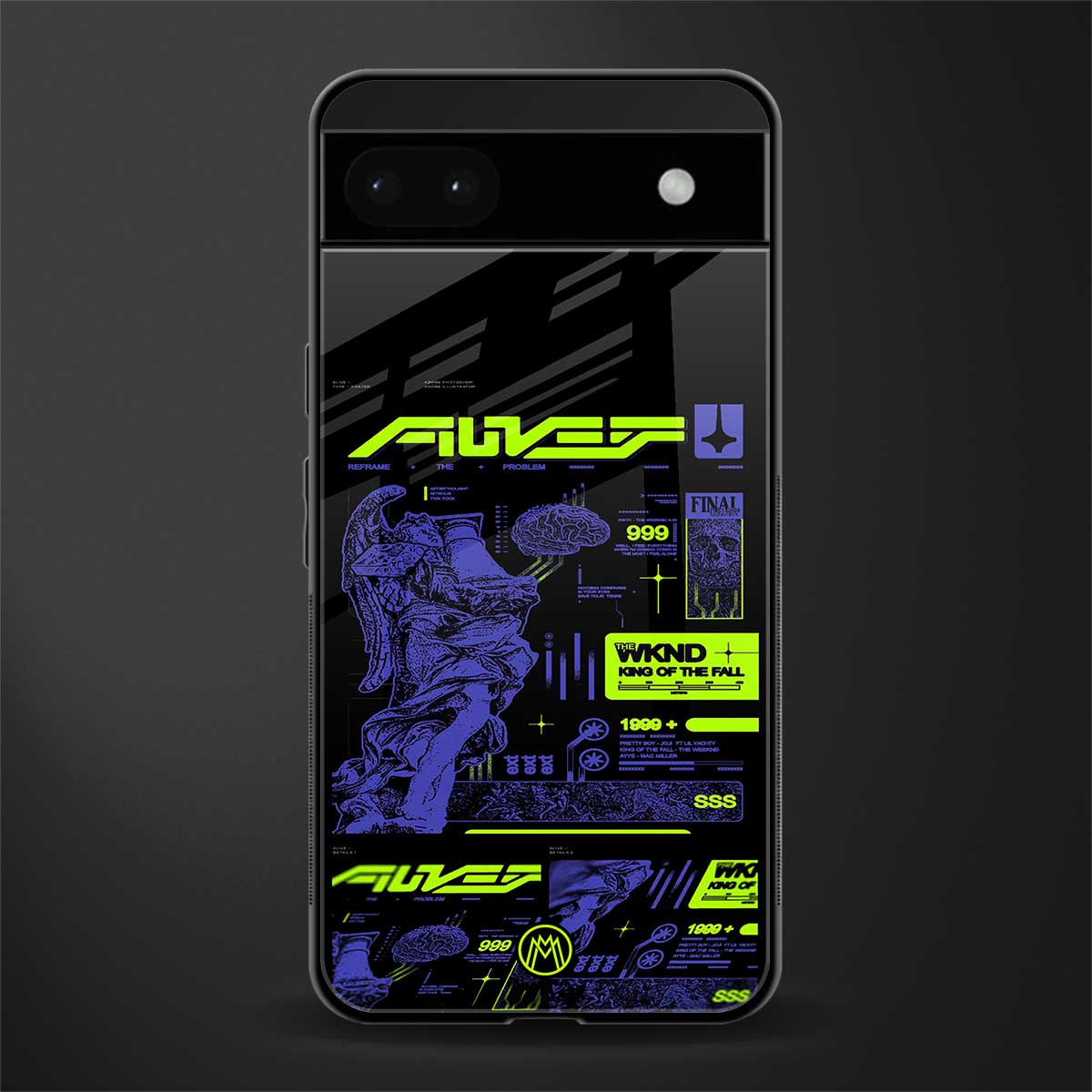 the weeknd back phone cover | glass case for google pixel 6a